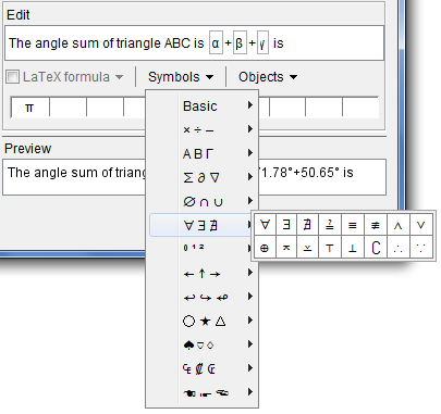 GeoGebra4TextTool2 GeoGebra Sneak Peek 3: The New Text Tool